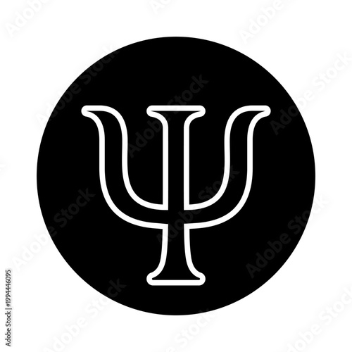 Psychology icon vector. Psychologist Illustration sign. Group therapy symbol or logo.