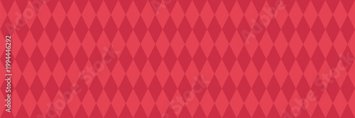 Red diamnond seamless pattern. Vintage print. Circus argyle background