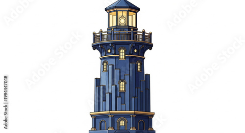 Market Leadership Tower Symbol Vector

