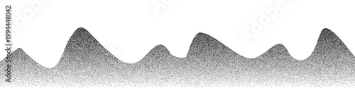Dot mountain pattern, grain landscape abstract pattern