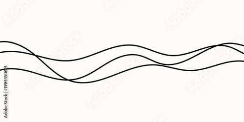 Line cable drawing with squiggle curve long for abstract tangle thin Wavy curvy thread with black pattern vector for squiggly wire doodle Rope design line with element squiggle white for curve