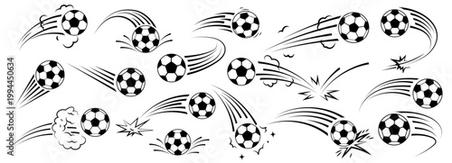 Bild auf Leinwand Soccer ball football vector and logo illustration for sport