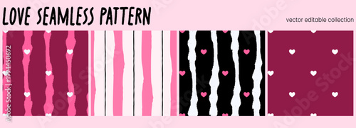 Summer stripe seamless pattern with cute line art style. Background or tablecloth and also ideal for wavy. Irregular wallpaper traditional easter packaging and border designs.