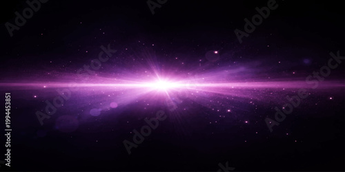 A dark blue abstract galaxy background featuring a bright nebula glow and shining stars across the cosmic night sky design