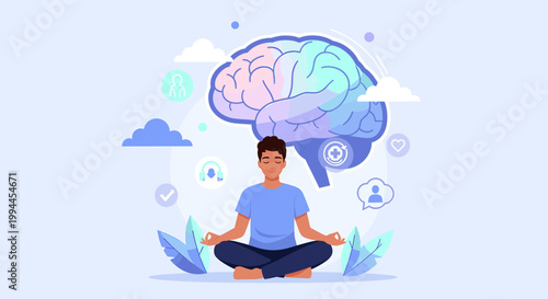 A calming, soft blue gradient background evokes feelings of serenity and peace, ideal for website headers or marketing materials seeking a tranquil ae