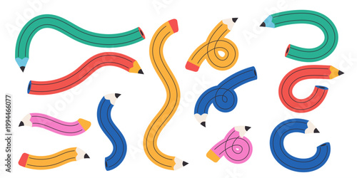 Welcome back to school clipart poster, cards, bannner set design. Back to school greeting cover collection in paper colorful grid space background with educational flat elements and copy space.