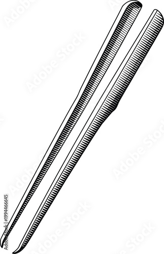 Precision Instrumental Tweezers for Delicate Surgical Procedures and Scientific Research, Isolated on White Background, Offering Precision Control and Dexterity for Microscopic Tasks, Ideal for Labora