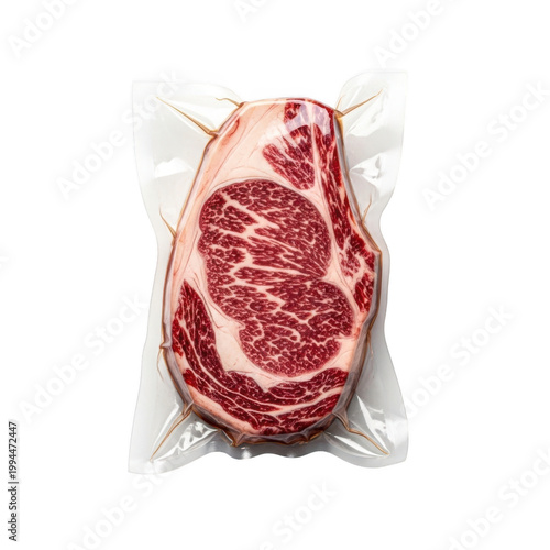 Raw beef tenderloin with visible marbling and connective tissue