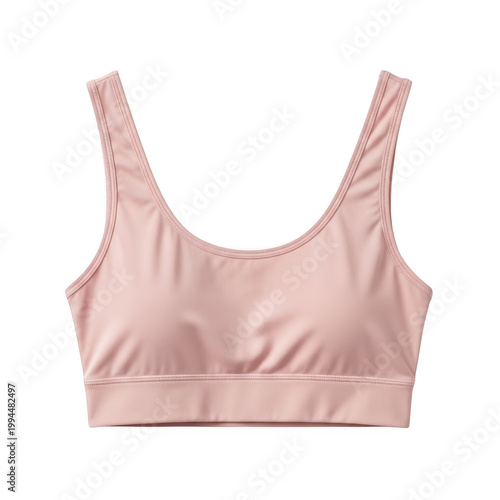 Light pink lace bralette with thin straps and racerback design