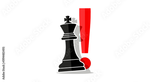 Black Chess King Piece Closeup 2.