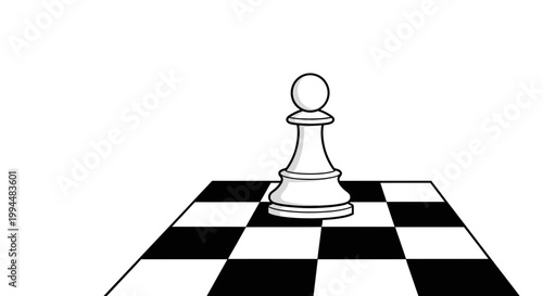 Chess Pawn Game Piece Closeup.