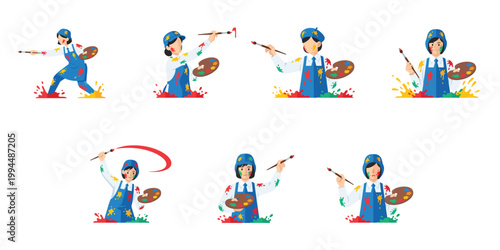 picture of a student painting