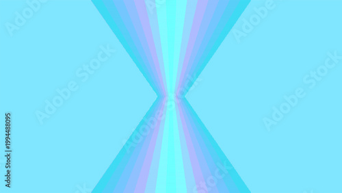 Abstract Neon Geometric Glass X Composition with Cyan to Periwinkle Translucent Facets Vector Background