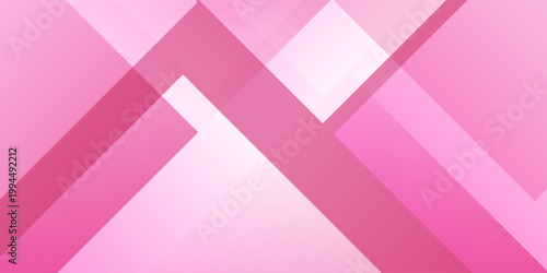 Vibrant Pink Magenta Geometric Background with Transparent Layered Mosaic Design,vector illusatration