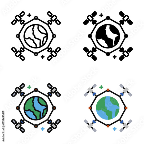 Satellite Constellation is a coordinated network of satellites providing continuous global coverage for communication or observation services.