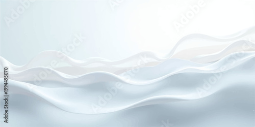 A smooth blue abstract liquid wave background featuring a soft wavy texture and light curve design elements for a modern wallpaper concept