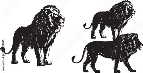 Roaring Lion Logo Design Vector