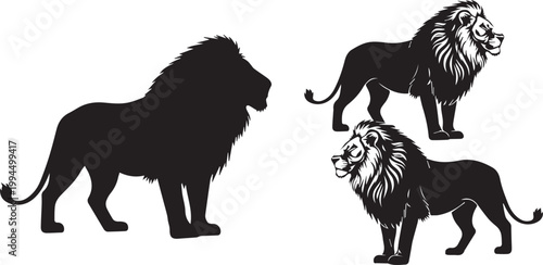 Roaring Lion Logo Design Vector