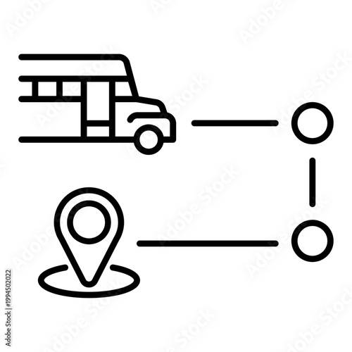 Bus icon vector. Public transport Illustration sign. Bus stop symbol. Bus station logo. Bus route web icon.