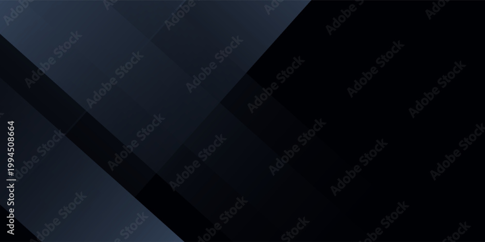 Fototapeta premium Modern black dark blue white abstract background. Minimal. Color gradient. Web banner. Geometric shape. 3d effect. Lines stripes triangles. Design. Futuristic. Metal metallic effect. Luxury. Premium.