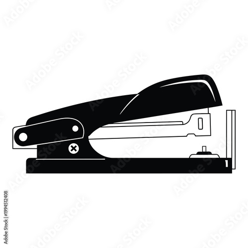 Office stapler icon for binding papers together in business settings effectively icon
