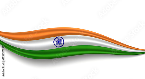 India independence day vibrant tricolor flag waving a symbol of freedom
