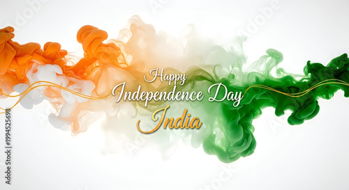 Happy independence day india vibrant abstract background for india's freedom celebration