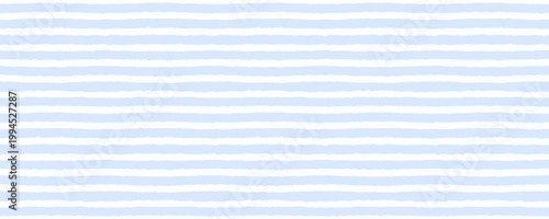 Watercolor baby stripe seamless pattern with soft blue horizontal stripes on light pastel background, hand painted texture. Stripe baby watercolor pattern for nursery fabric or baby bedding