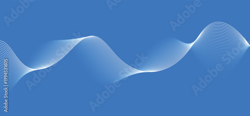 Abstract blue waveform a digital representation of sound or data visualization