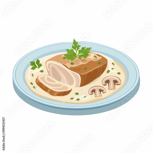 Schweinefilet in Rahmsauce