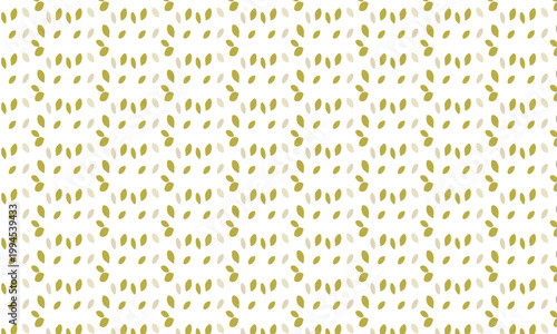 Seamless yellow textile pattern with letters numbers and symbols inspired by grain texture and decorative fabric design