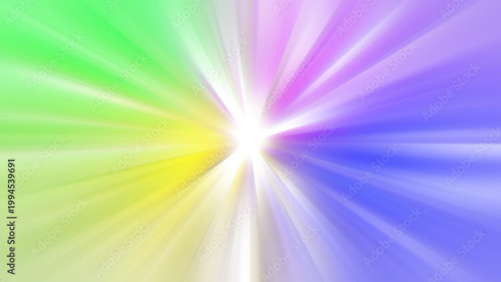 Obraz premium Abstract Multicolor Radial Light Burst