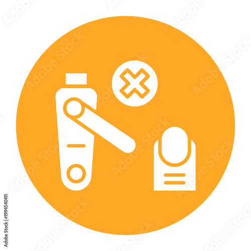 No Nail Cutting Icon