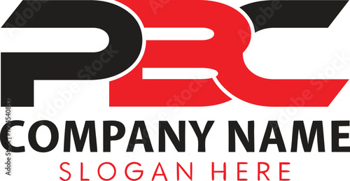 PBC letter monogram logo design vector, company logo design
