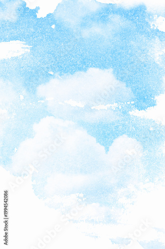 Fotografie Retro blue sky and white clouds.