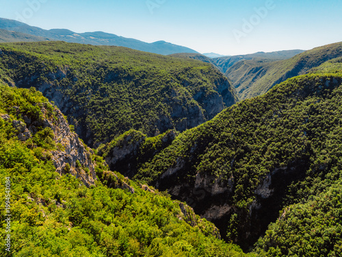 Fényképezés Canyon near Great Una Waterfalls in Bosnia and Herzegovina near Martin Brod