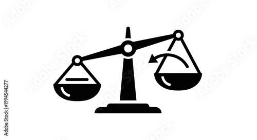 Balance Scale Icon, Unbalanced, Justice, Law, Decision, Comparison, Weighing