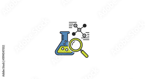 Illustration of Scientific Research, Analysis, and Exploration of Chemical Compounds