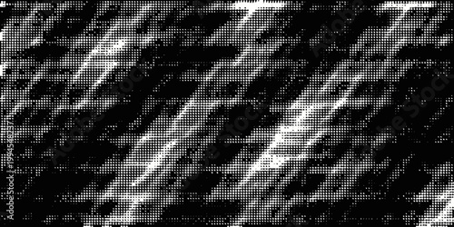 Abstract black and white halftone pattern resembling diagonal lines