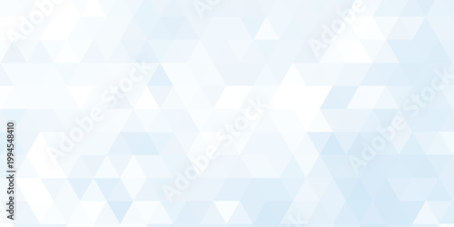 Abstract white background with silver effect. Light blue texture. Modern blue and white pattern. Gradient texture. Triangle pattern. Triangle background.eps10