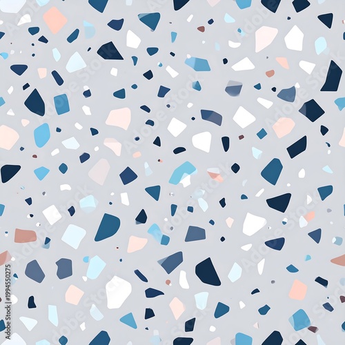 Terrazzo pattern with colorful chips.