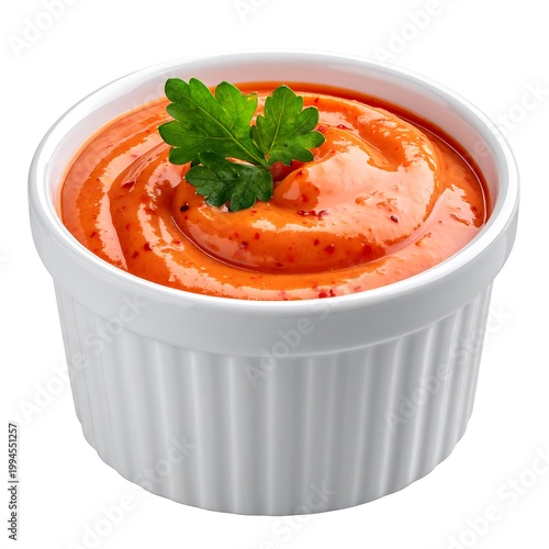 Delicious tomato sauce in bowl.