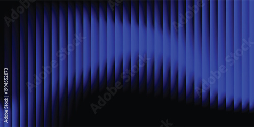 Soft luminous blue vertical stripes over a rich black background, modern clean lines, premium abstract digital backdrop