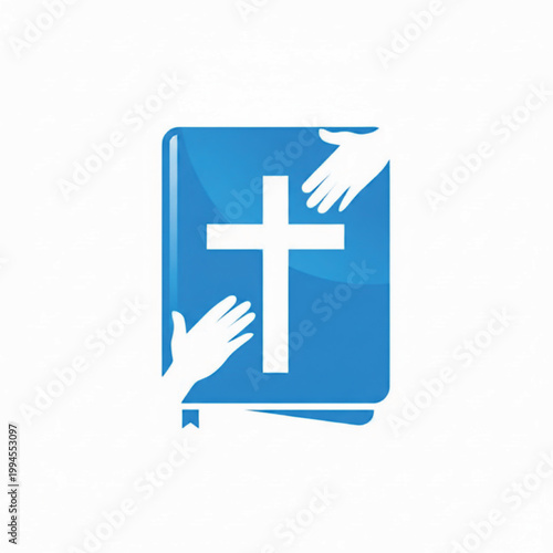 Book medical care icon with cross symbol and hand icons for health support and first aid messaging featuring nursing, doctor, treatment with hospital