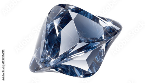 floating crystal gem stone with shine effect