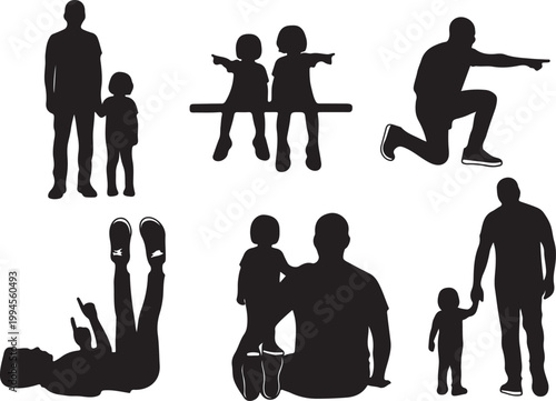 Father and child pointing, exploring and learning together, a moment of shared discovery and guidance.