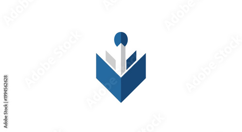 Abstract geometric logo design with a unique and modern visual representation no commas at the end