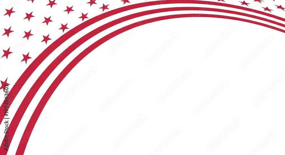 Obraz premium Usa flag day celebration vibrant patriotic stripes and stars abstract background for american independence day