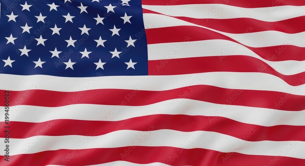 Obraz premium Usa flag day celebration vibrant american flag waving patriotic symbolism and national pride