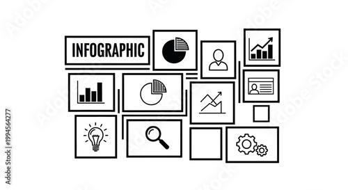 Collection of business infographic elements.